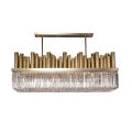 Bar Counter Glass Copper Luxury Lighting Chandeliers Ceiling Living Room Lights Chandelier